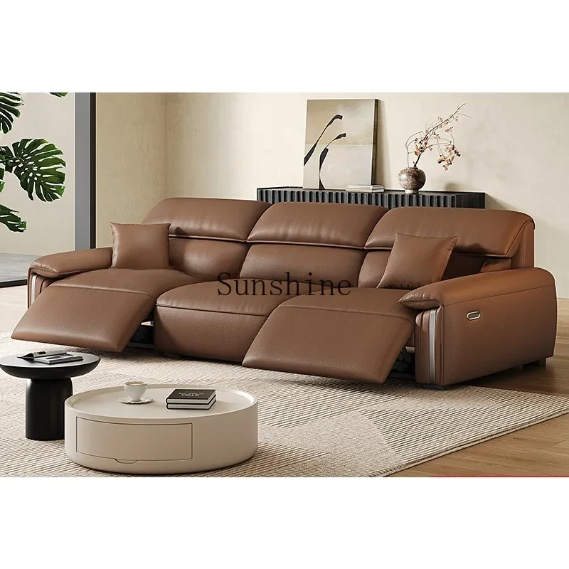 

Elephant Ears Multifunctional Electric Leather Sofa Living Room Zero Wall Sofa