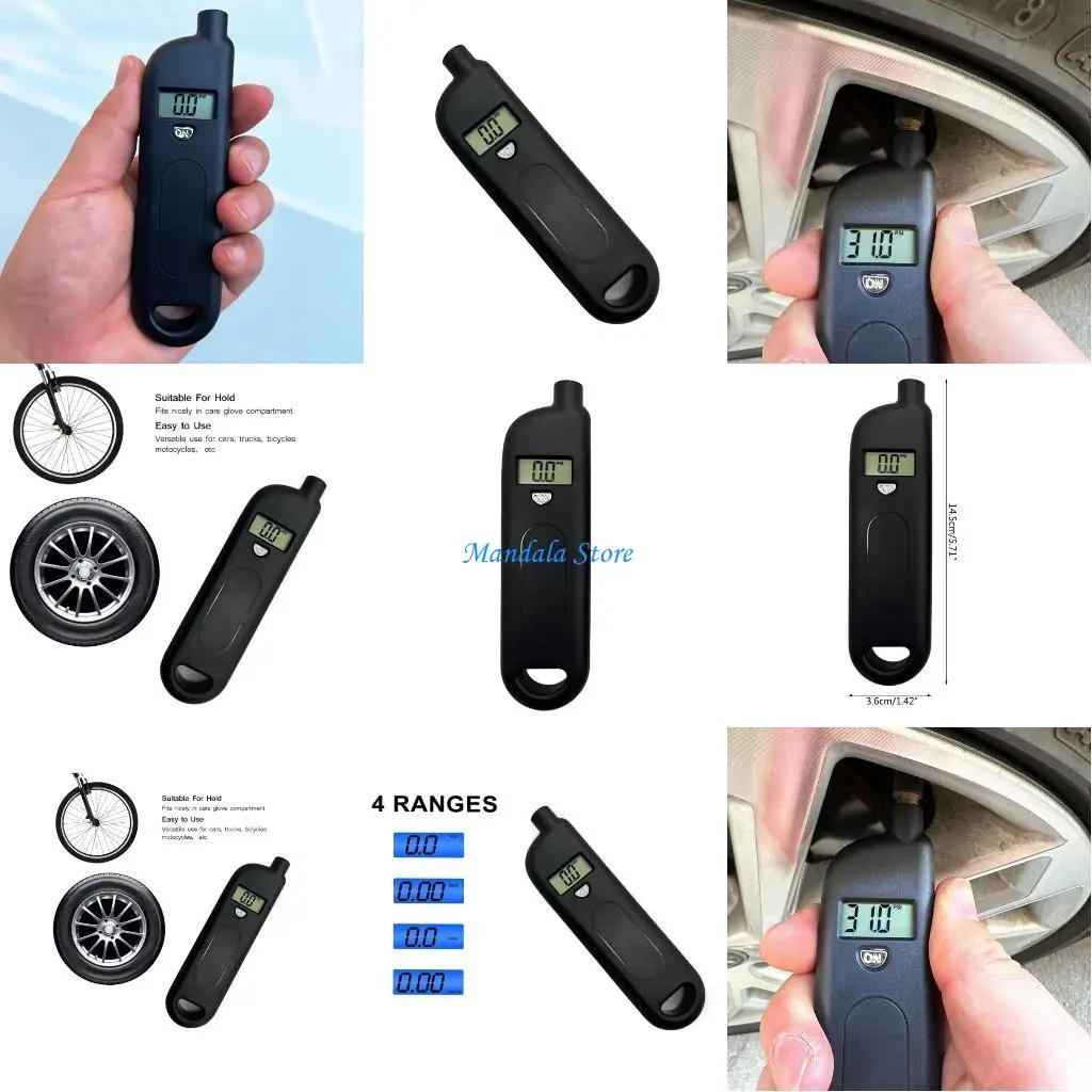 

U2JC Portable Tire Pressure Gauges Digital Tire Pressure Monitoring Car Tyre Meter