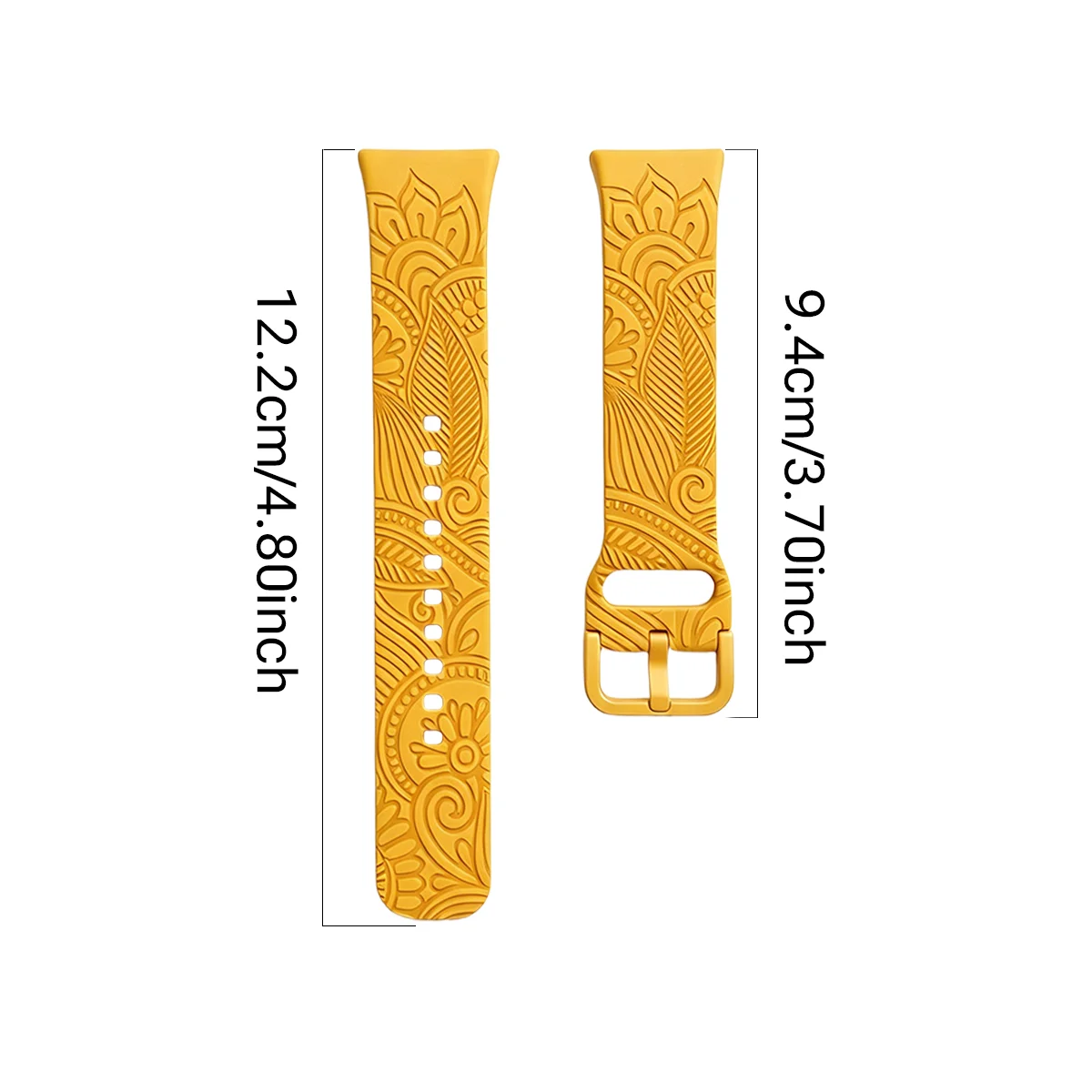Flos Daturae Printed Design Strap For Samsung Galaxy Fit 3 Smartwatch Band Silicone Engraving Bracelet For Samsung Galaxy Fit 3