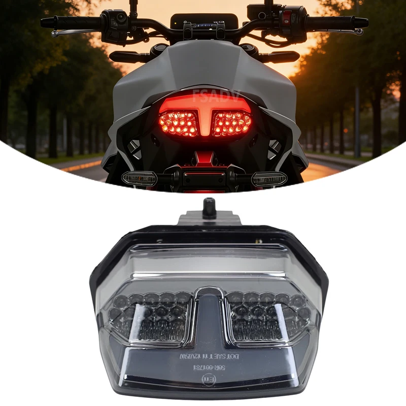 

Задний фонарь для мотоцикла Honda CB750 Hornet XL750 RH12 2024 2025: интегрированный светодиодный стоп-сигнал с указателями поворота