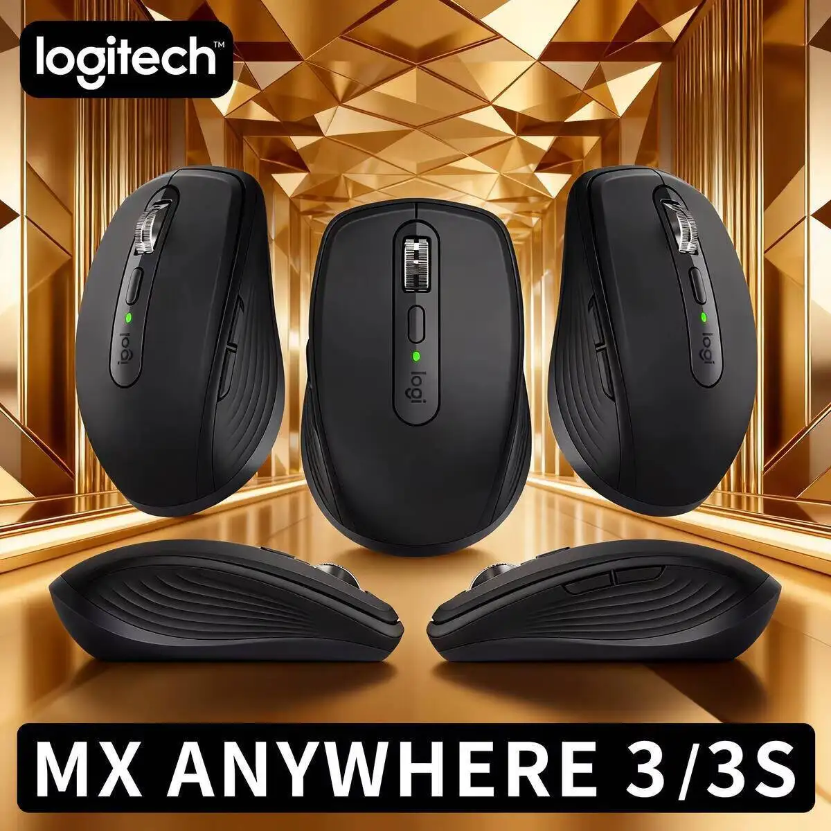 

Компактная мышь Logitech MX Anywhere 3S, эргономичный дизайн, перезаряжаемая, с быстрым прокруткой для портативных ПК Mac