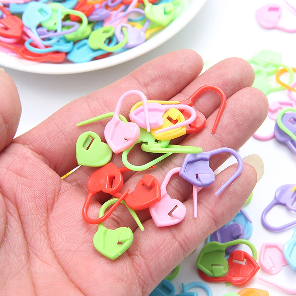 50Pcs Mini Knitting Crochet Locking Stitch Markers / Can Also Be Used as A Nappy Pin on A New Baby Greeting Card