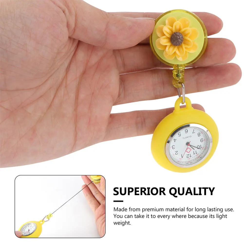 2 قطعة ساعة معلقة ممرضة كليب لطيف الساعات اكسسوارات فوب كليب على الكوارتز الممرضات