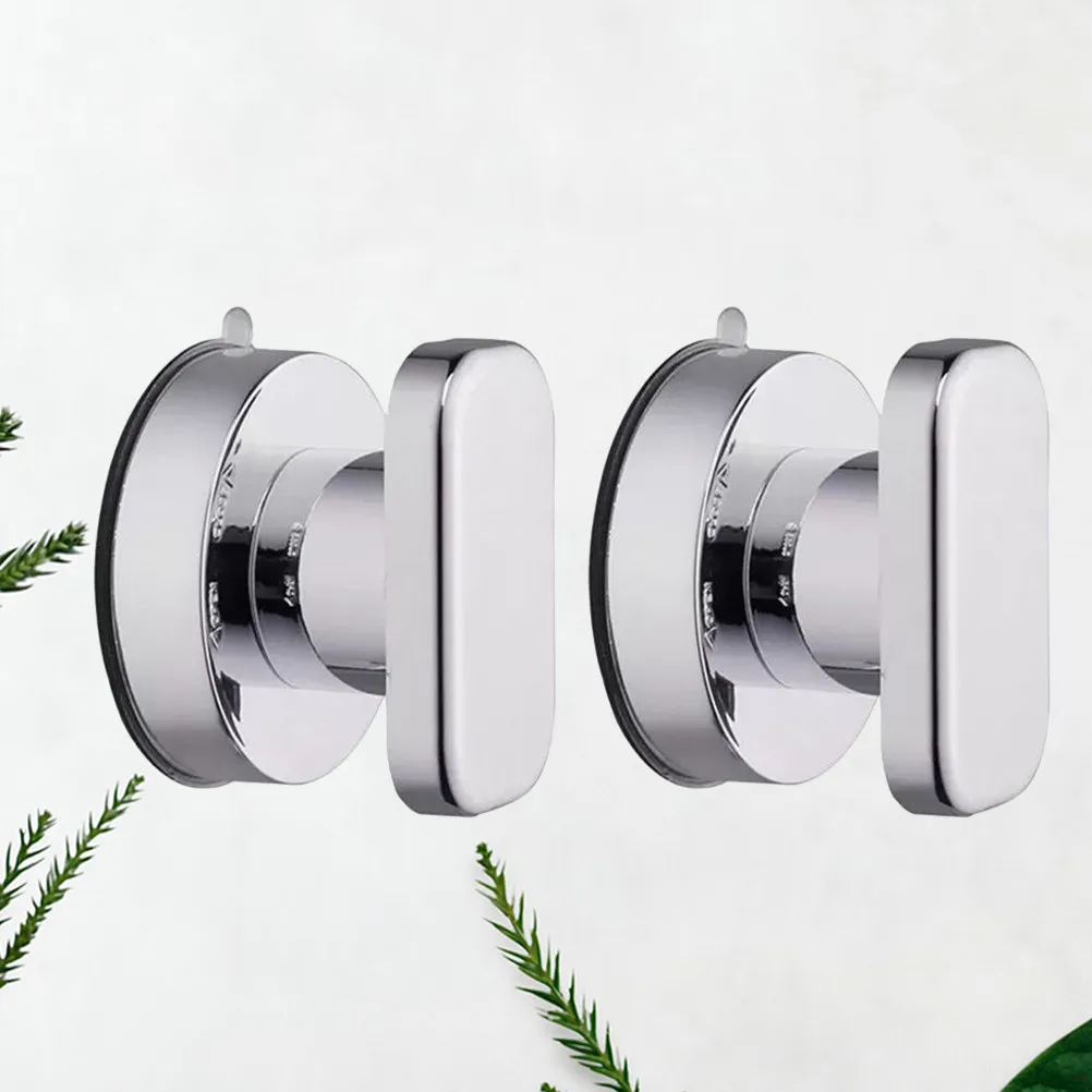

2Pcs Silver Suction Bathroom Grab Handle Safety Grab Bar Bathtub Armrest Elderly Toilet Stability Support Bathroom Armrest