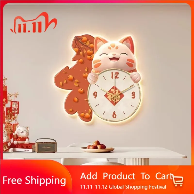 

Lightweight Mural Wall Clocks Interior Aesthetic Modern Bedrooms Design Silent Wall Watch Show European Reloj Room Decoration