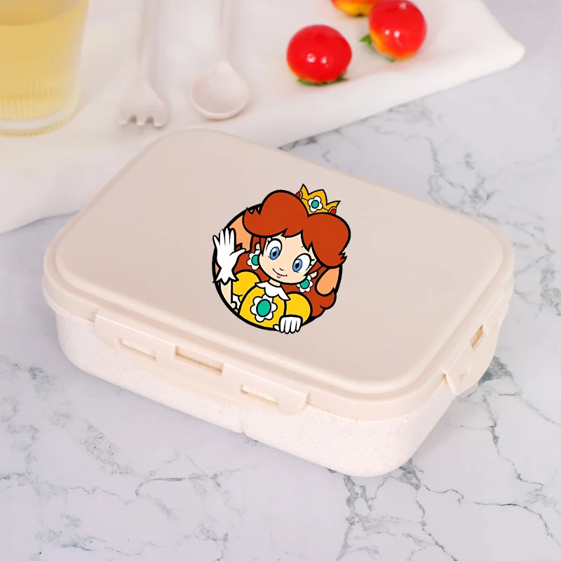 Super Marios Bros Lunch Box Game Print Rice Boxes Boys Girls Cartoon Portable Food Bento Boxs Picnic Lunchboxes Students Gifts