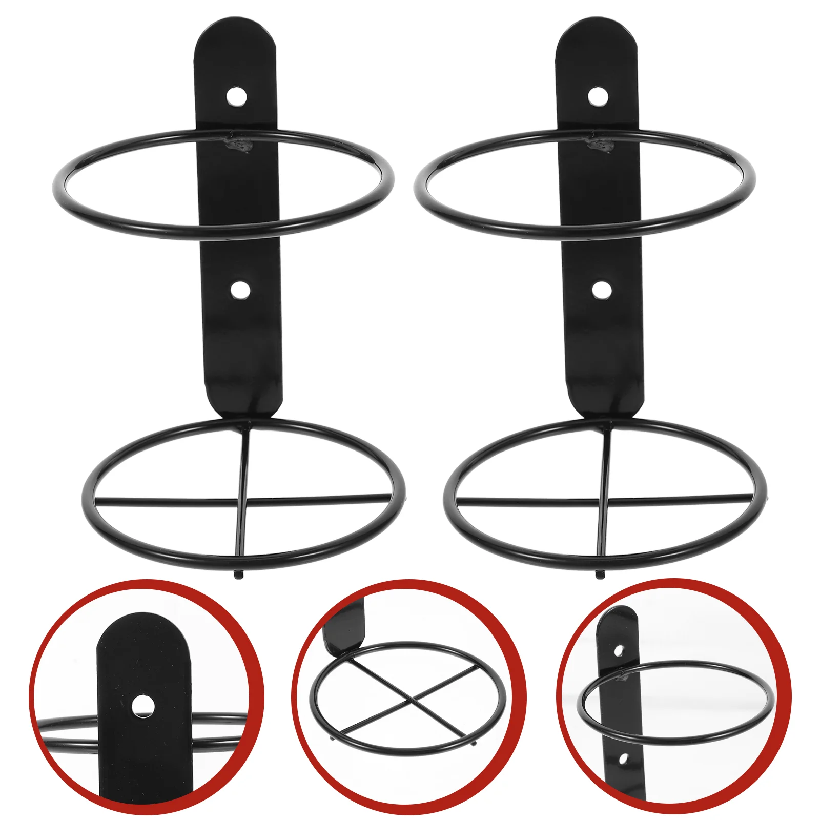 

Single Bottle Wall Mounted Rack Racks Holder Cabinet Shelves Black Iron Shelf
