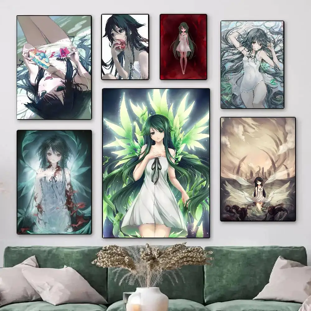 Horror Novel Game Anime The S-Song Of S-Saya Posters HD Print Vintage Wall Art Decor for Home Study Room