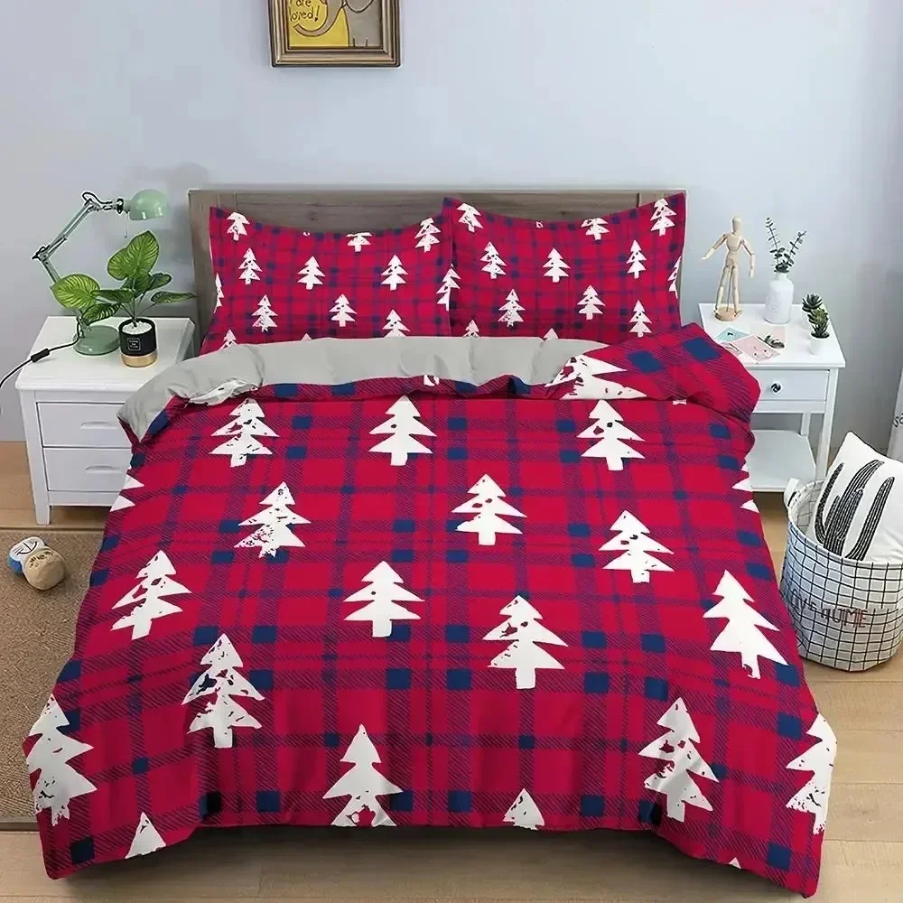 

New 3D Print Christmas Decoration Comfortable Duvet Quilt Cover Pillowcase Bedding Set Children Bedroom Decoration Home Textile