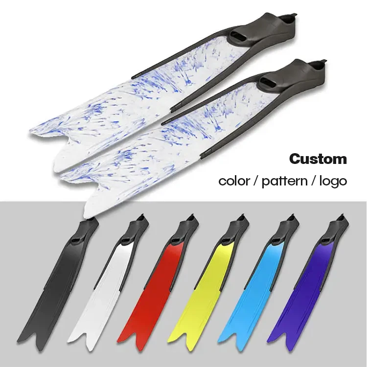 

Diving Gear Wholesale OEM Custom Logo Swimming Fins Adult Snorkeling Flipper Long PP Fins