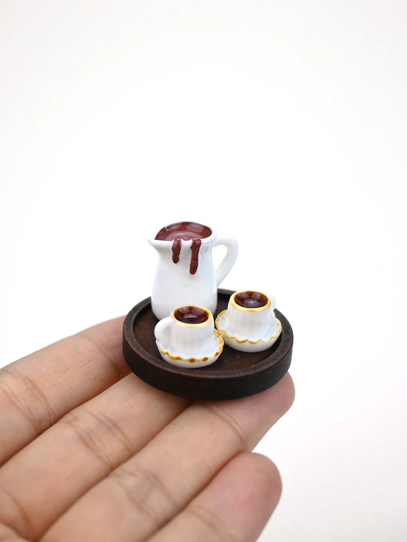 A Miniature Hot Chocolate Milk Tea Scene Decoration, Dollhouse Dollhouse Accessories, Dollhouse Toys, Miniature Food Toys, Photography Props, Micro Landscape Decorations, Miniatures Decoration, Small Gifts, Giveaways,