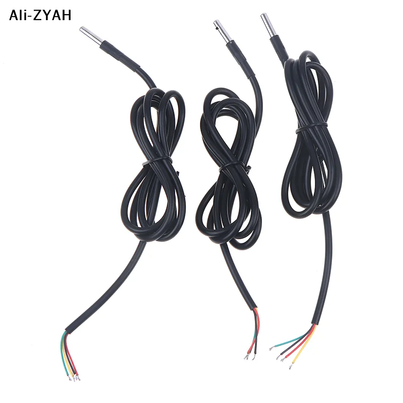 【Ay】1Pc Waterproof Stainless Steel IIC Module Digital I2C Probe 1/2/3 Meters SHT20 SHT30 SHT40 Temperature And Humidity Sensor