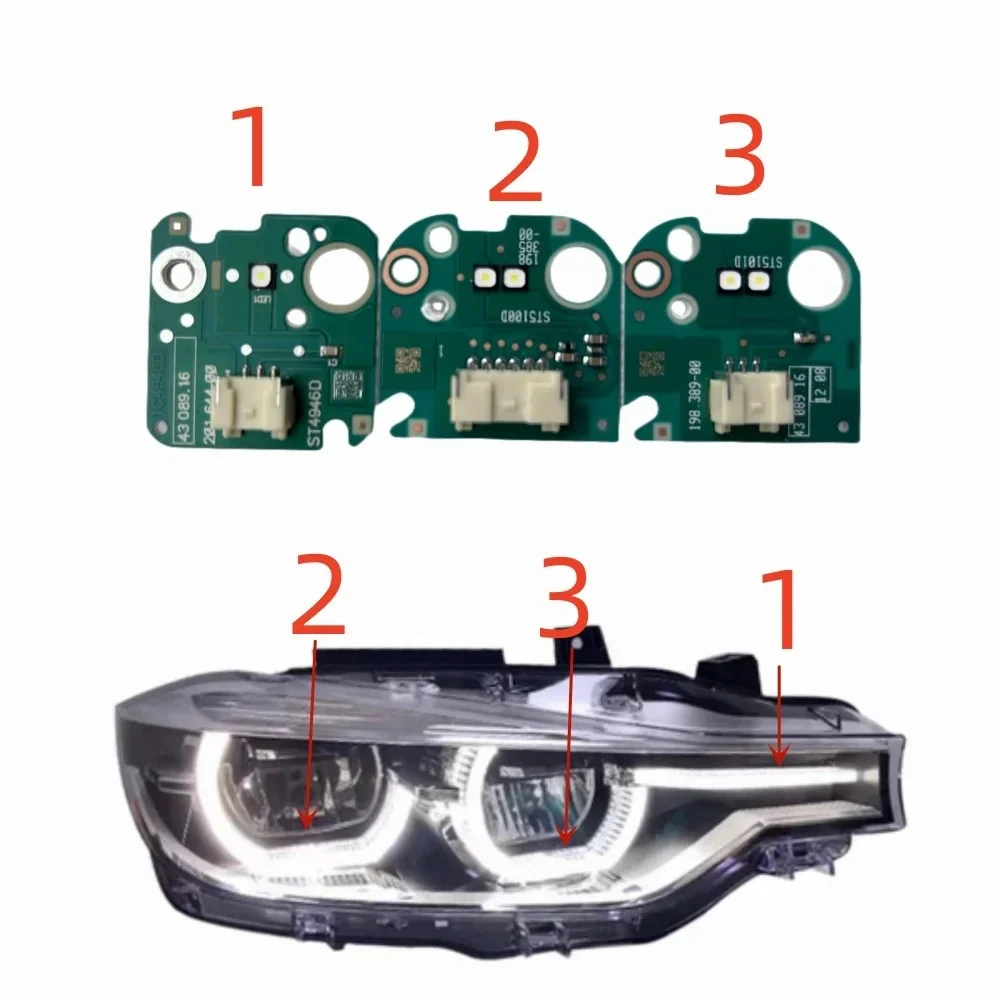 OEM 63117419615 631174196 White DRL Board Angel Eye For 2016 2017 2018 BMW 3 Series F30 320I 330I 340I LCI Daytime Running Light