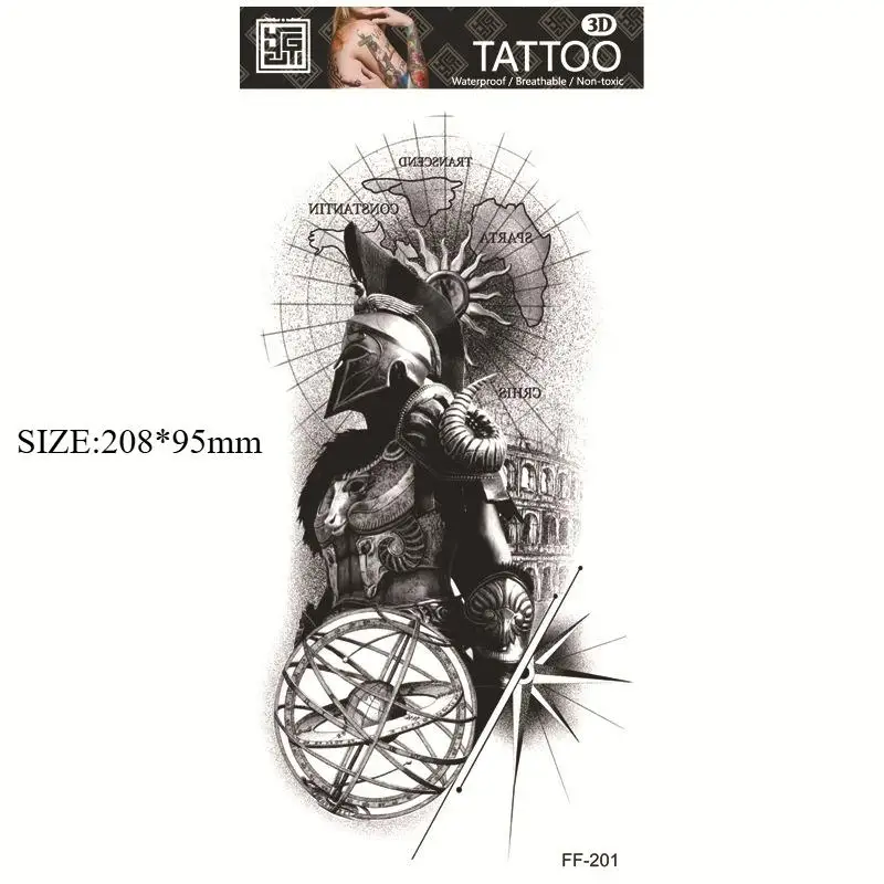 Водостойкая временная татуировка для мужчин и женщин, поддельные минималистичные татуировки-наклейки