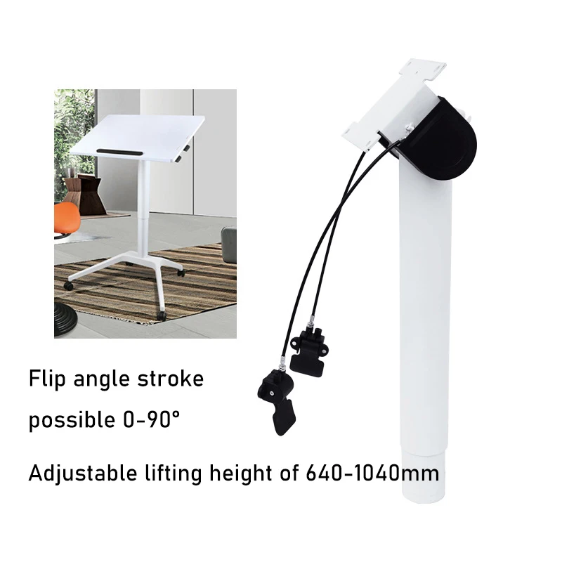 Column Adjustable Lifting Desktop Flip Flop Pneumatic Lifting Automatic Hydraulic Lifting Mechanism Coffee Table Dining Table