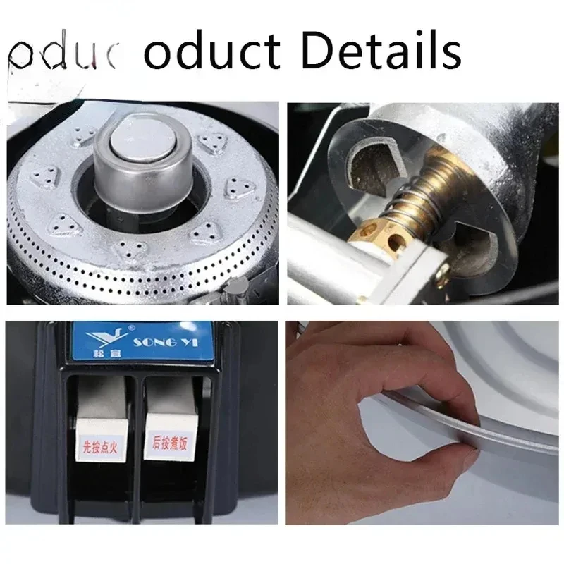 7L 10L 15L 23L 30L Simple Operation Large Capacity Commercial Gas Rice Cooker
