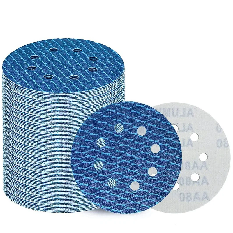 

80Pcs Diamond Shape Hook And Loop Sanding Discs For Random Disc Sanders(60-400 Grit)