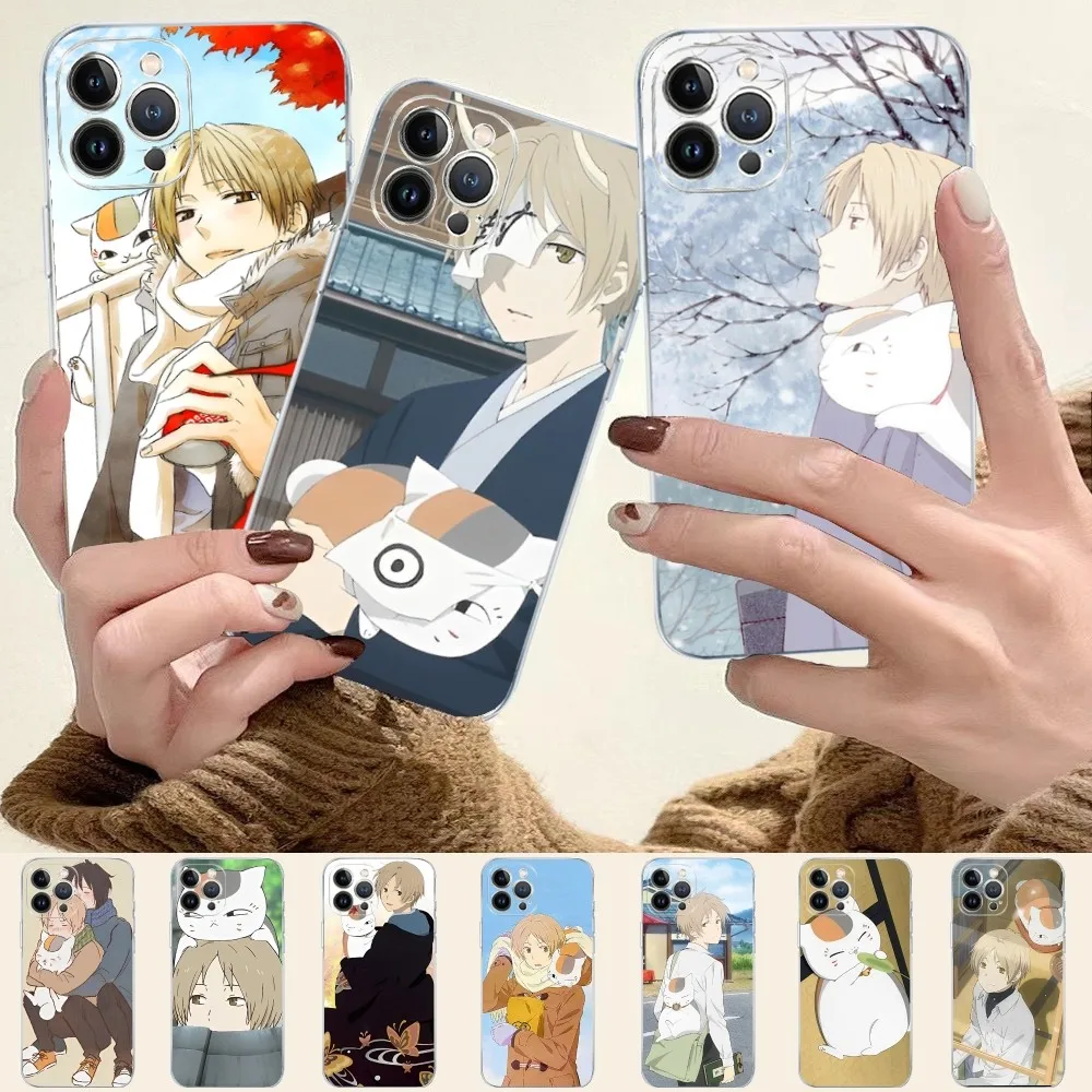 Natsume Yuujinchou Cat  Phone Case for iPhone 15 8 7 6 6S Plus X SE 2020 XR XS 14 11 12 13 Mini Pro Max Mobile Case