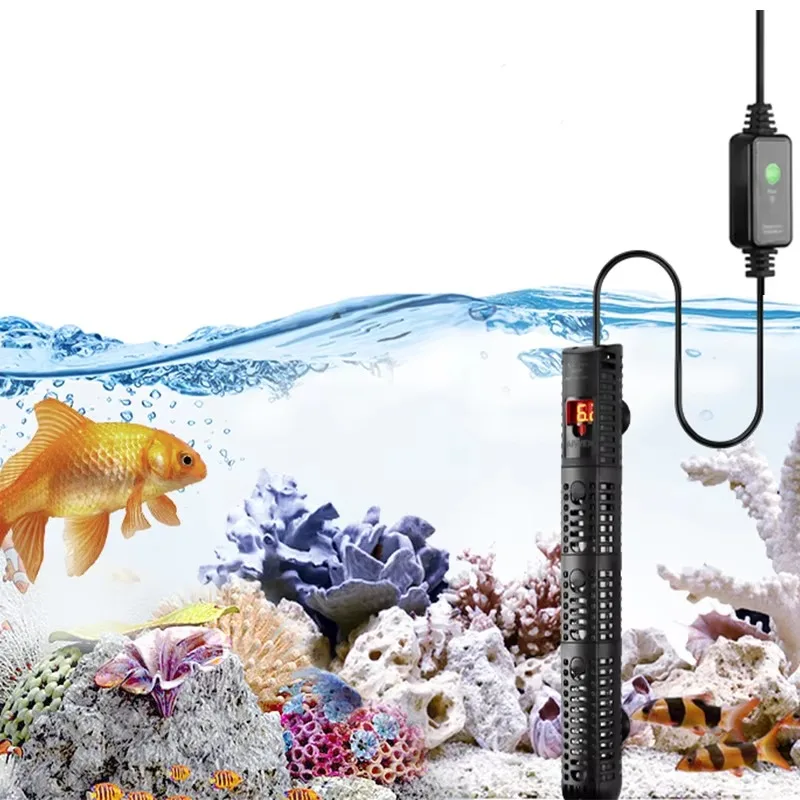 Automatic stop fish tank adjustable heating rod aquarium accessories heater