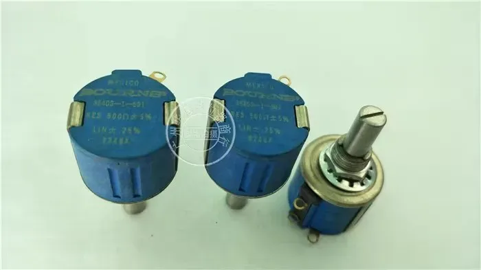 Bourns 3540s-1-501500 Euro multi-turn potentiometer with an axis diameter of 6.4 mm