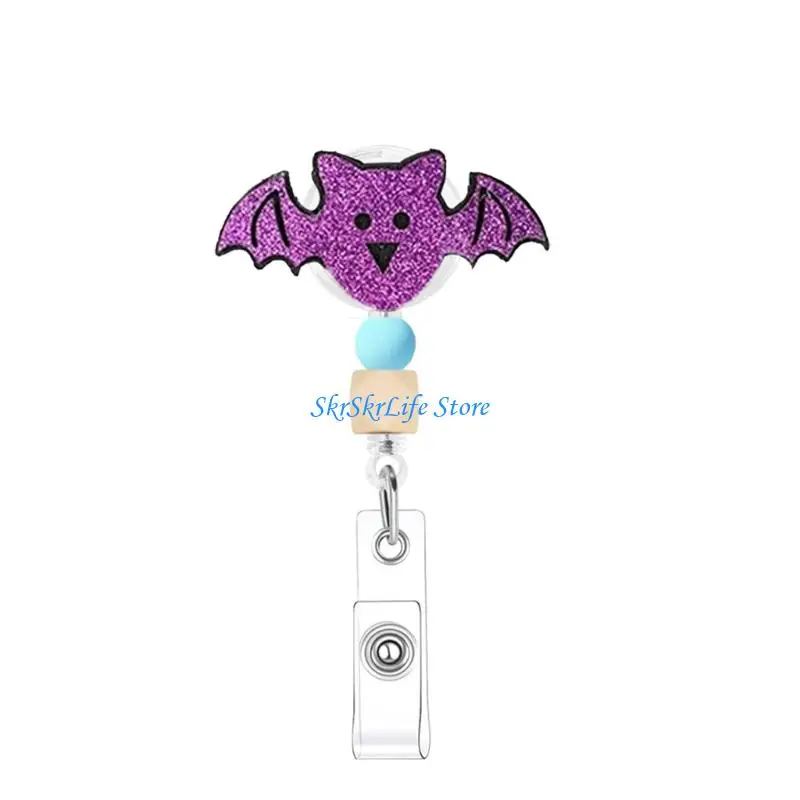 E65E Halloween Staff Card Badge Holder Clip Set of 5 for School Use and Access Cards
