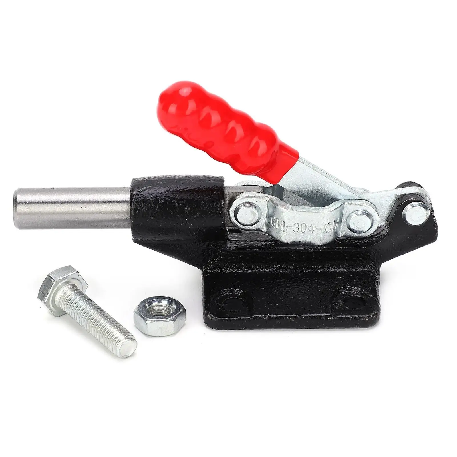 

304-CM Horizontal Toggle Clamp - Quick Release Welding Fixture, Push Pull Hand Tool, Durable Hardware Accessory