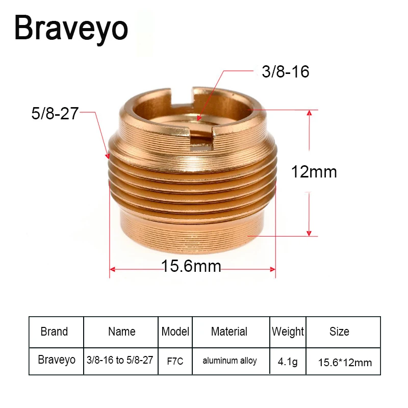 Tuerca de tornillo de conversión de micrófono, 5/8-27 a 1/4, 3/8 pulgadas, adaptador de soporte de micrófono, tornillo de aleación de aluminio