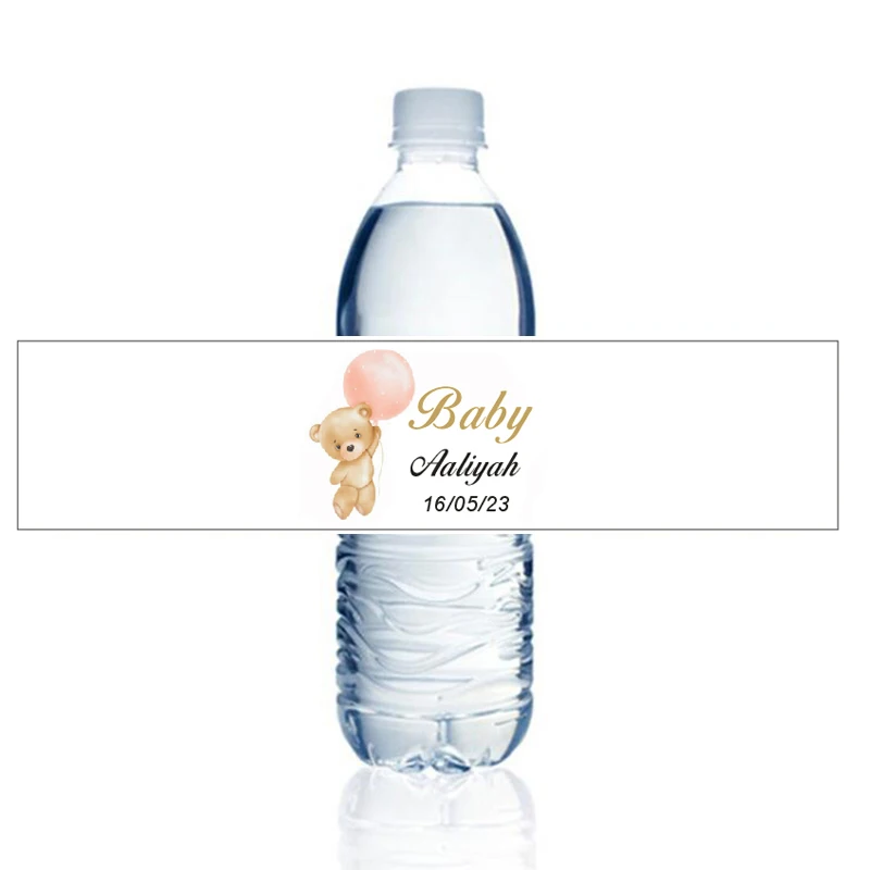 30Pcs Personalized Custom Water Bottle Drink Beer Stickers, Used For Wedding, Bathing, Baptism, Birthday, Anniversary