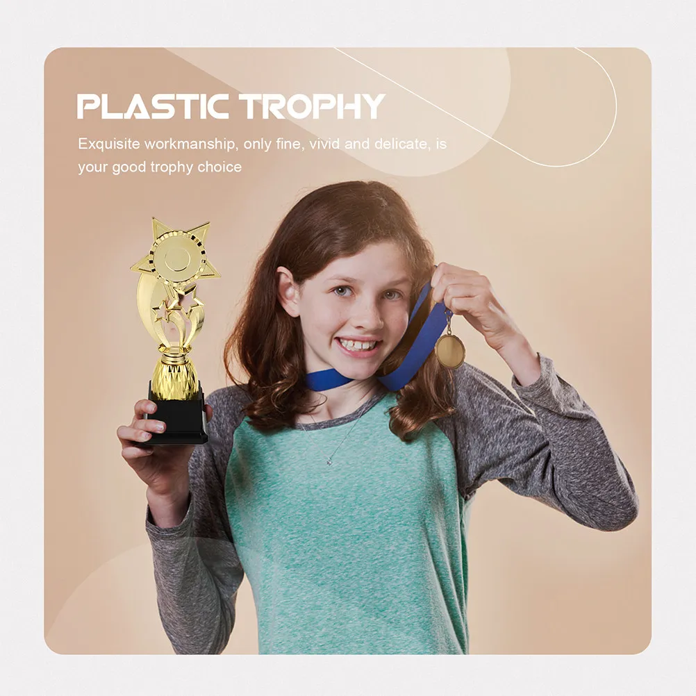 

2 шт. наградных кубков в форме пентаграммы для детей, для школьных мероприятий, соревнований, церемоний, декоративный подарок, украшение для кубка