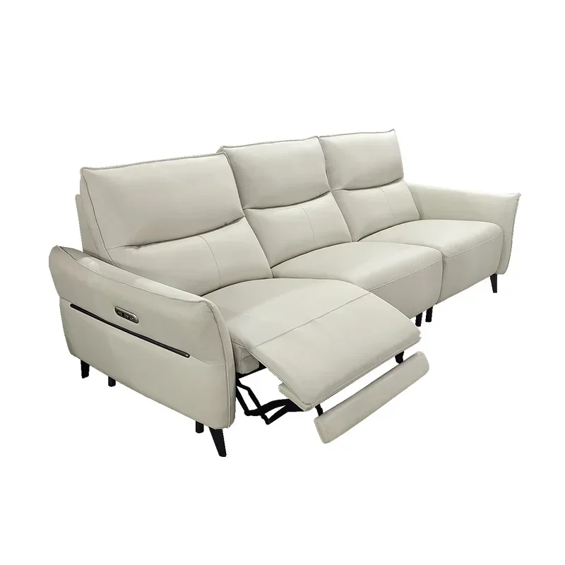 PU Leather Living Room Leisure Lounge Bean Bag Sofas Swiveling Manual Recliner Fabric Sofa Voice