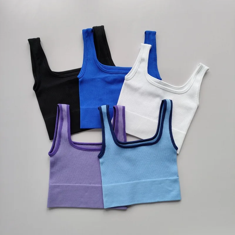 

Women Yoga Vest Sport Vest Fitness Breathable U-Neck Gym Squat Tank Tops Gym Crop Top Activewear Joggers