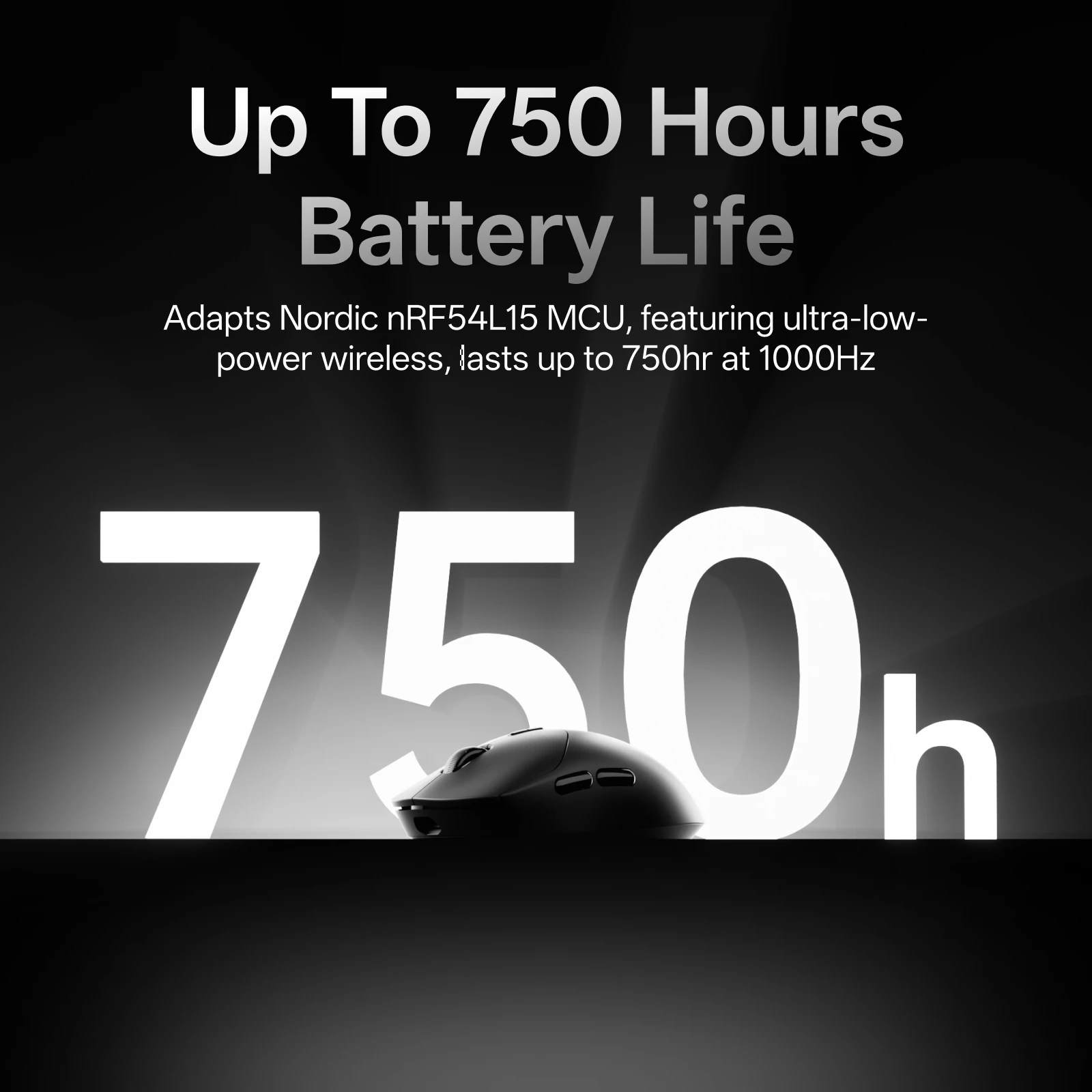 Rapoo VT2 Wireless Gaming Mouse True 8K Wireless Polling Rate Esports Grade 53g Lightweight 26000DPI Up to 500 Hr Battery Life image 5