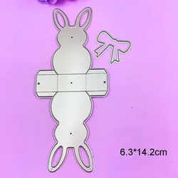 Metal Die Cut Craft Cutting Dies Gift Box 3D Rabbit Bunny     DIY Paper Stencil  2020 New Arrivals  Christmas