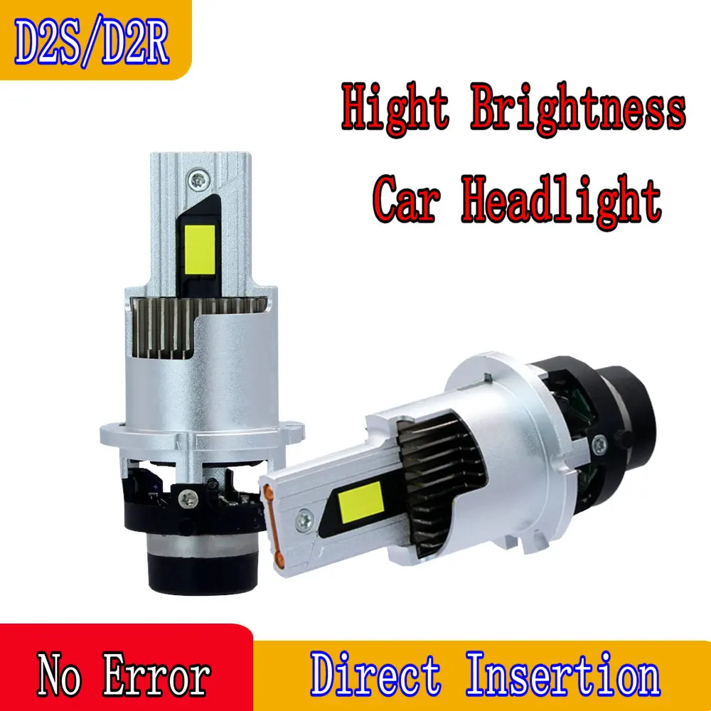 

D2S D2R Светодиодные автомобильные фары Лампа D2R D4R Светодиодный автомобильный фонарь высокой мощности 1700 Вт Plug and Play 9570 CSP Чип Турбо-лампа 6000K Белый цвет