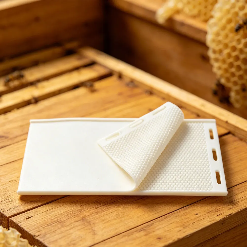 Silicone H'oneycomb Foundation M'old 44x28cm For Beekeeping Tools DIY Wax N'est Base Making Kit Garden Bird Wildlife Accessories