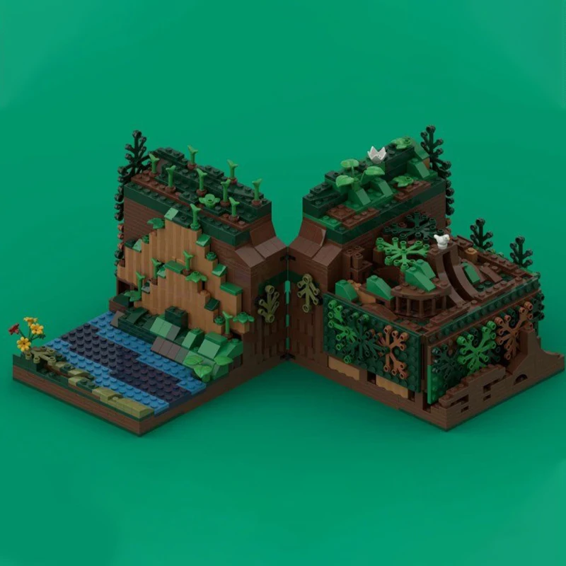 

949pcs MOC Hidden Cave Adventurers Model Building Blocks Construction Toys Christmas Gifts Education Brick Kids DIY Creative