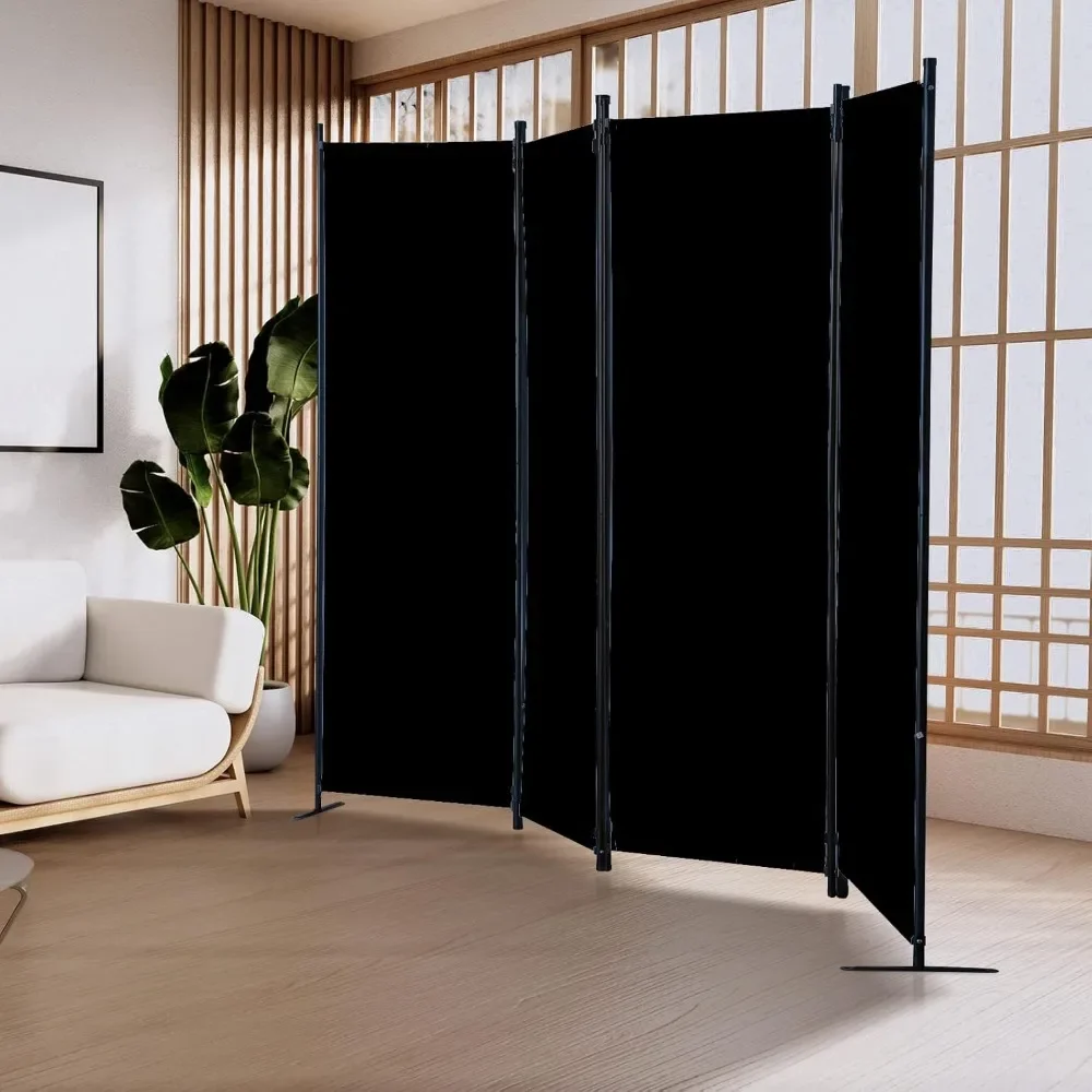 Panel Privacy Screen Portable Screen Steel Frame with Hook&Loop for Home, Office, Classroom, Studio