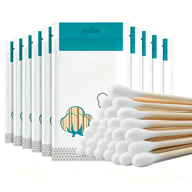Disposable Cotton Swab for Makeup, Makeup Removal, Cleaning, Cotton Swab for Household Ear Cleaning, Sanitary Cotton Swab