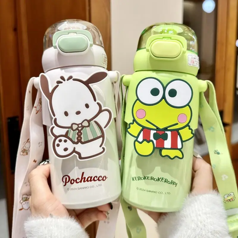 

Sanrio Kuromi Pochacco Merman Чашка для холодных напитков Соломенная чашка Хит-продукт Новый продукт Kawaii Мультфильм Портативный На открытом воздухе Большая емкость