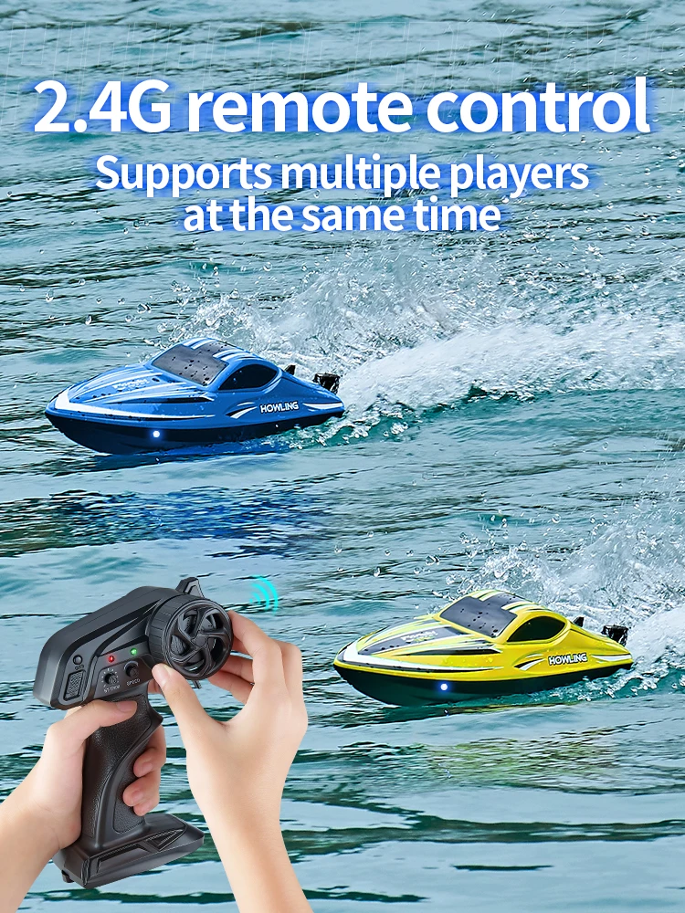 New Product Hj818 High-Speed Remote-Controlled Speedboat Children'S Water Toy Competitive Boat Model Waterproof Electric Boat