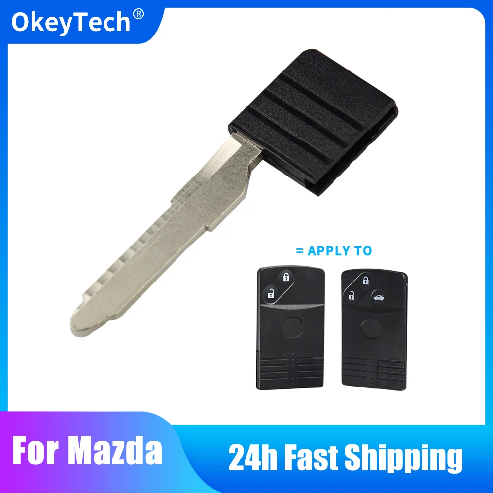 OkeyTech Remote Car Key Blade For Mazda 2 3 5 Premacy Miata 6 8 RX8 MX5 M8 CX-7 CX-9 Verisa MPV