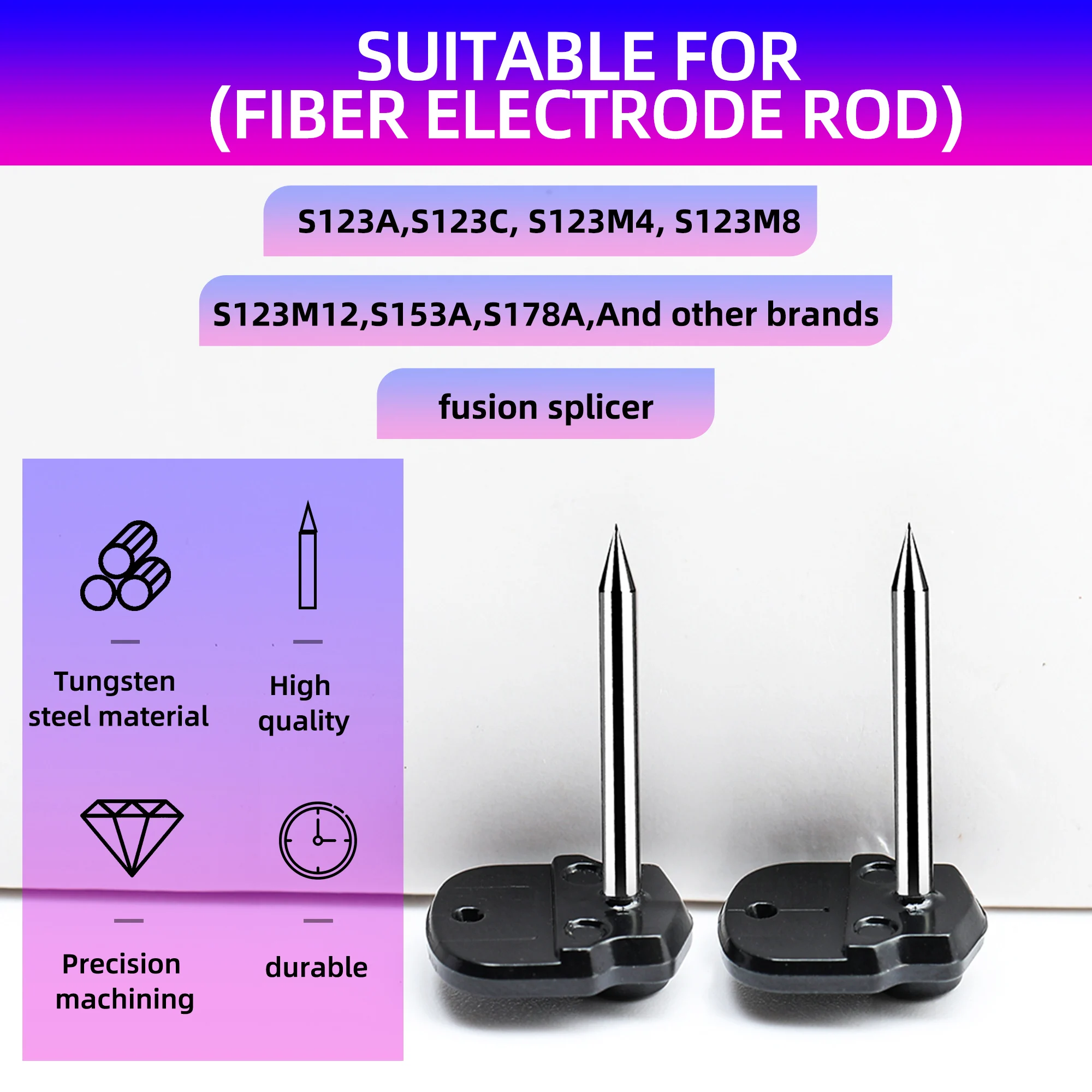 

KELUSHI Original 1pair S178A S123A S123C S123M4 S153A Electrical Electrode Rod Use in Fiber Fusion Splicer