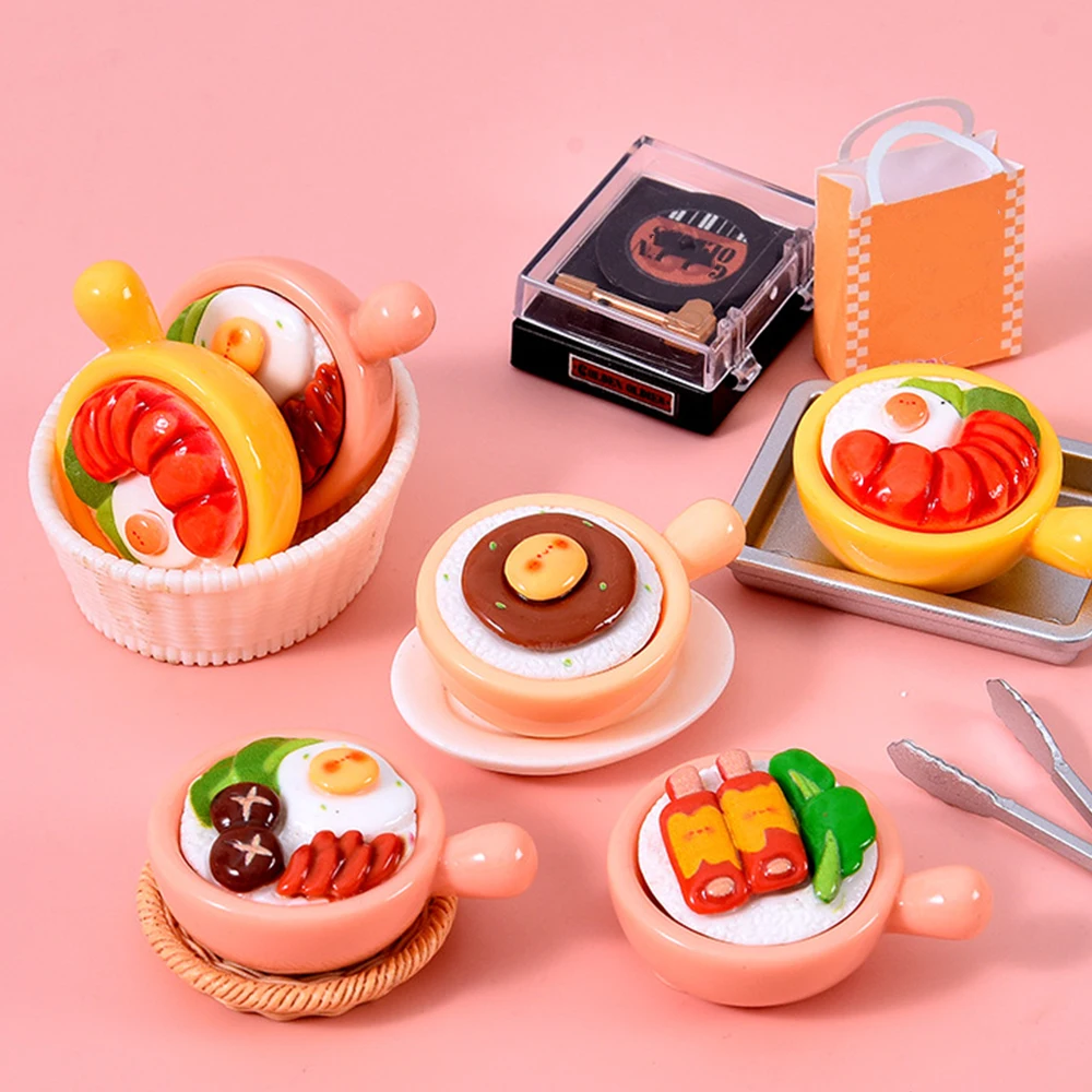 5 uds costillas de cerdo serie arroz cabujones de resina con parte posterior plana en miniatura para horquilla Scrapbooking DIY decoración del hogar accesorios artesanales