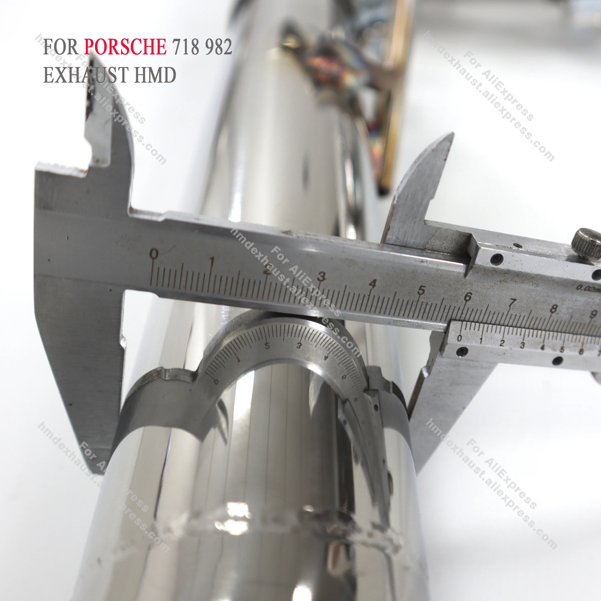 HMD 専用カスタマイズステンレス鋼排気システムパフォーマンスキャットバックポルシェ 718 982 マフラーバルブなし