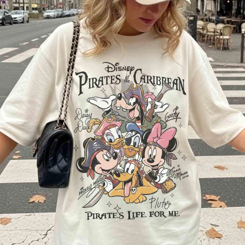 Camiseta de Mickey y sus amigos de Disney Pirates, Yo Ho Yo Ho A Pirate's Life for Me, camiseta de Piratas del Caribe, viaje familiar de Disney