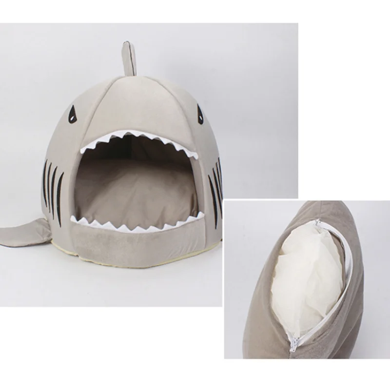 Shark-shaped four seasons small and medium-sized dog cat supplies warming pet house