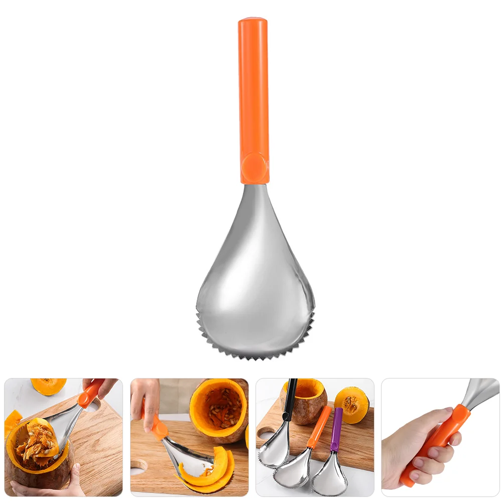 Melon Scooper and Pulp Separator Practical Pumpkin Core Remover Vegetable Kitchen Removers Corer Orange Tools images - 6