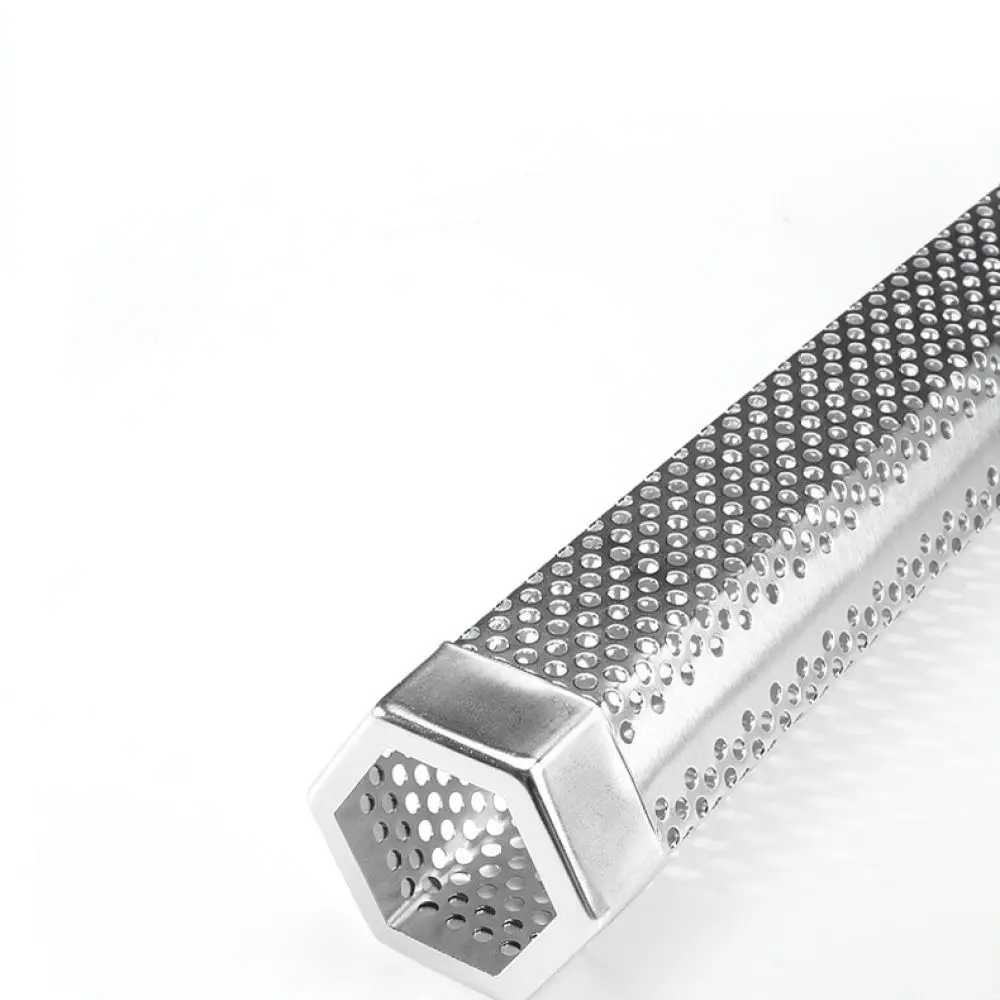 Efficient Stainless Steel Smoker Tube For Bbq Grill Outdoor Cooking Accessory Durable Pellet Box Hot Cold Smoke Tool