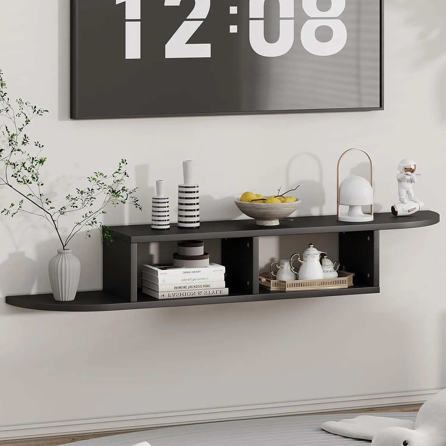 

Настенная плавающая полка-стеллаж для телевизора 55 дюймов, мебель для гостиной и спальни, на заказ