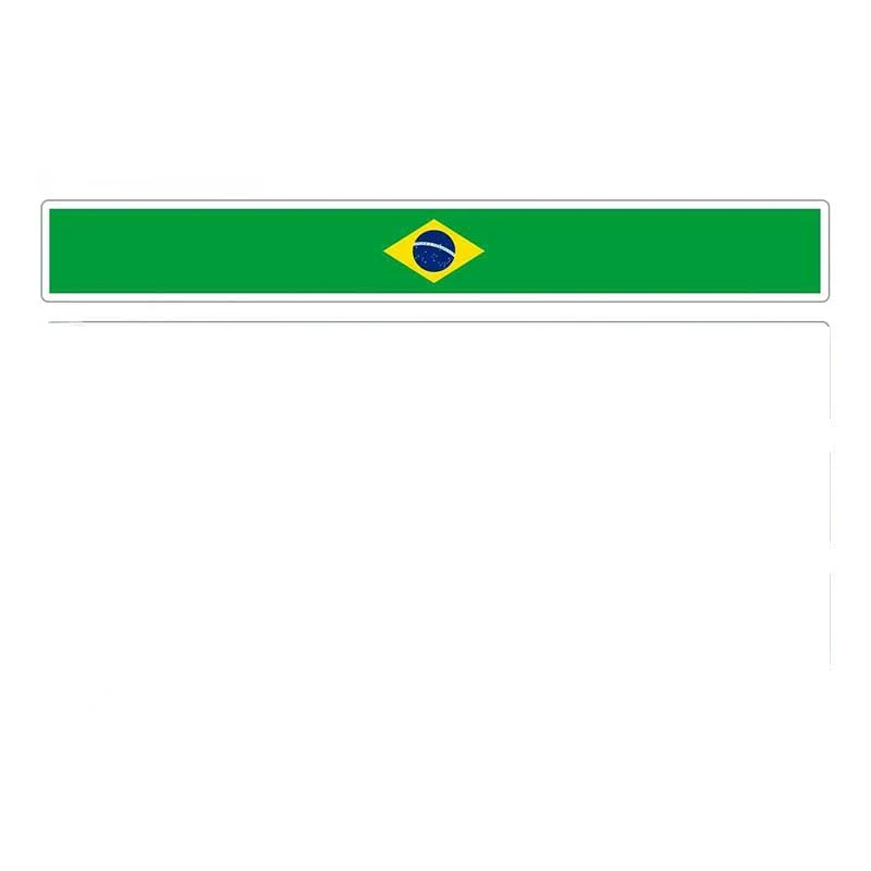 Personalized Customization Car Stripe Motorcycle Racing Flag Sticker Occlusion Scratch Bumper Decal Tuning Brazil Car Stickers